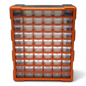 Desktop Wall Mount Container Plastic Storage 60 Drawers Toolbox