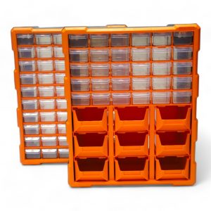 Desktop Wall Mount Container Plastic Storage 60 Drawers Toolbox